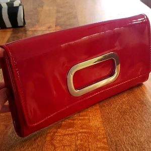 RED CLUTCH BAG